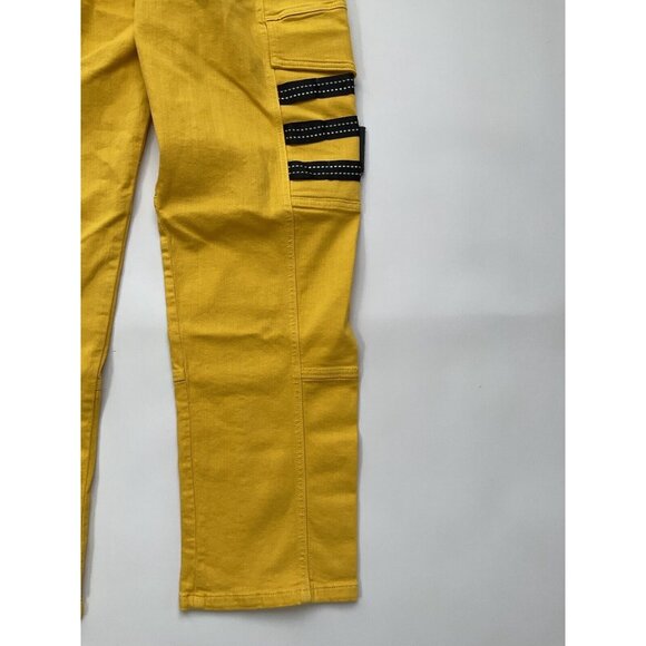 Guess Men’s Places+Faces Cargo Jeans Relaxed Fit Comfort Stretch Yellow Size 34 - Picture 9 of 12